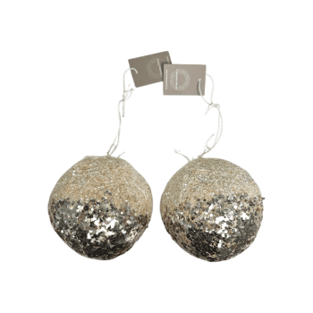 Eglīšu rotājums Pearl, Ø10cm, 2gab.