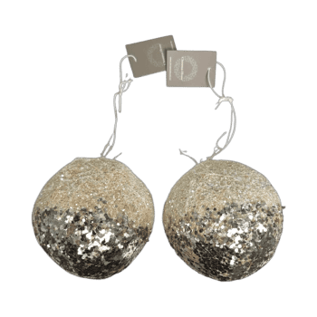 Eglīšu rotājums Pearl, Ø15cm, 2gab.