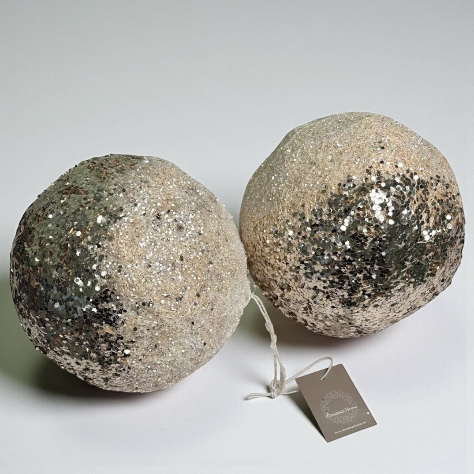 Eglīšu rotājums Pearl, Ø15cm, 2gab. Eglīšu rotājums Pearl, Ø15cm, 2gab.