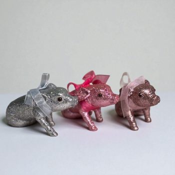 Eglīšu rotājums Lucky Pigs, 3gab.