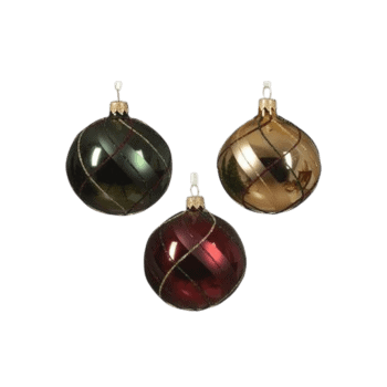 Eglīšu rotājums Gloss, Ø8 cm, 6 gab.