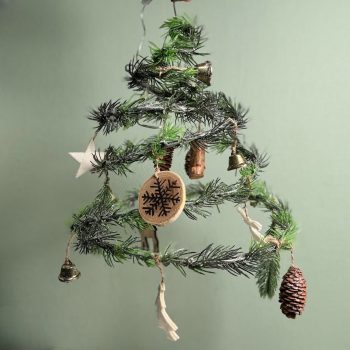 LED dekoratīva virtene Spiral tree