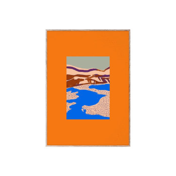 Plakāts Orange Landscape 01, 50x70cm (rāmis nav komplektā)