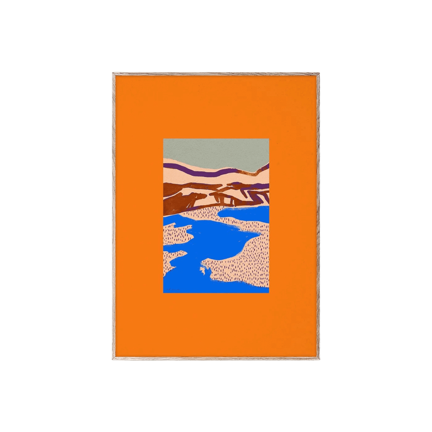 Plakāts Orange Landscape 01, 50x70cm (rāmis nav komplektā) Plakāts Orange Landscape 01, 50x70cm (rāmis nav komplektā)