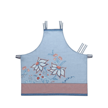 Priekšauts Flower Festival Blue, 85x88cm