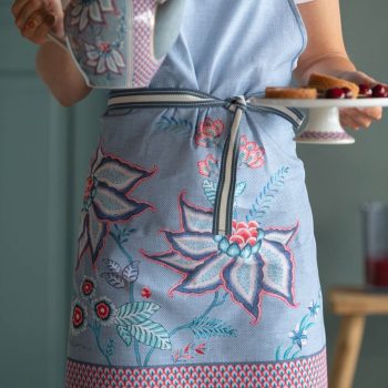 Priekšauts Flower Festival Blue, 85x88cm