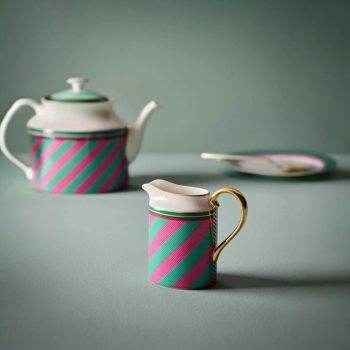 Piena kanna Chique Stripes Pink-Green, 260ml