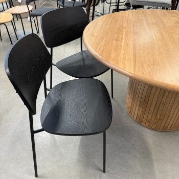 Krēsli Nadja, melni, 2gab.