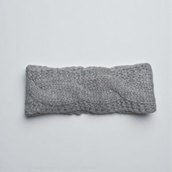 Kašmira galvas saite Milla, pelēka