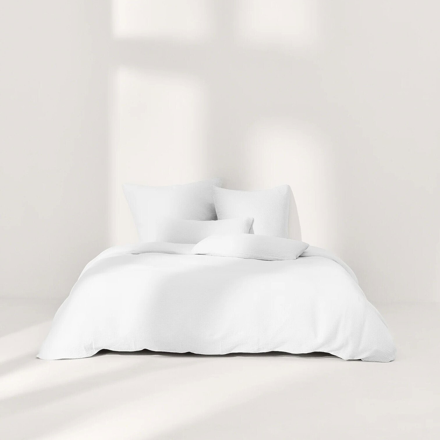 Muslina segas pārvalks Odile, balts, 135x200cm Muslina segas pārvalks Odile, balts, 135x200cm