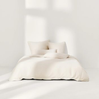 Muslina segas pārvalks Odile, bēšs, 135x200cm