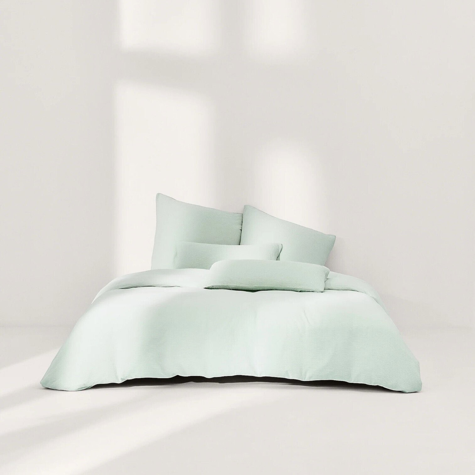 Muslina segas pārvalks Odile, zaļš, 135x200cm Muslina segas pārvalks Odile, zaļš, 135x200cm