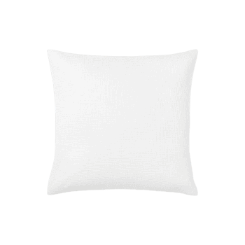 Muslina spilvendrāna Odile, balts, 80x80cm