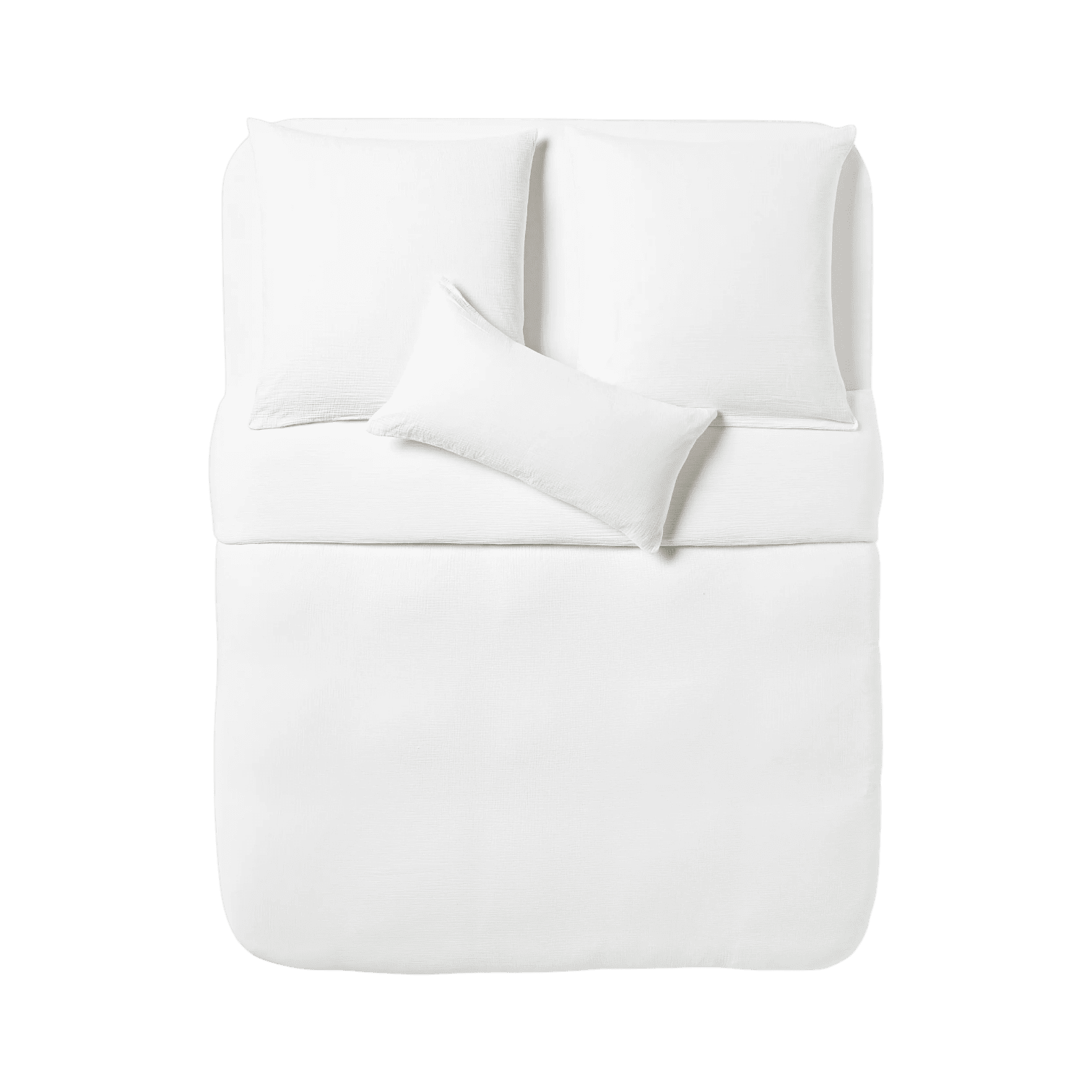 Muslina segas pārvalks Odile, balts, 155x220cm Muslina segas pārvalks Odile, balts, 155x220cm