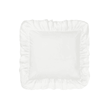 Spilvendrāna Louane, balta, 80x80cm