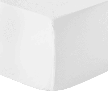 Palags ar gumiju Elsie, balts, 160x200x25cm