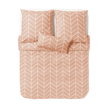 Segas pārvalks Mirja, rozā, 155x220cm