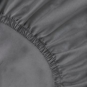 Palags ar gumiju Elsie, pelēks, 160x200x25cm