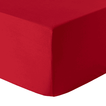 Palags ar gumiju Elsie, sarkans, 160x200x25cm