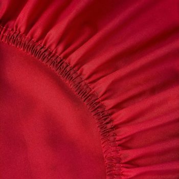 Palags ar gumiju Elsie, sarkans, 160x200x25cm