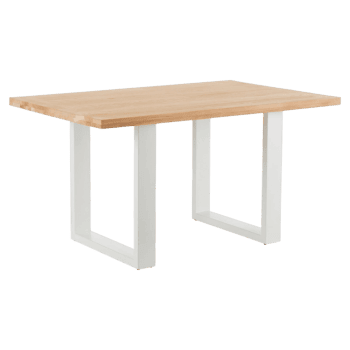 Ēdamgalds Oliver, balts, 90x140cm