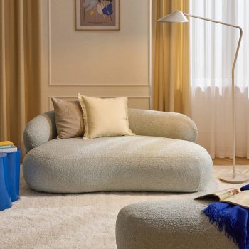 Stāvlampa Neron, 1 kupols, balta