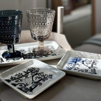 Šķīvis Taika, 12x12cm, black