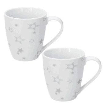 Krūzes Etoile Silver, 2gab., 370ml