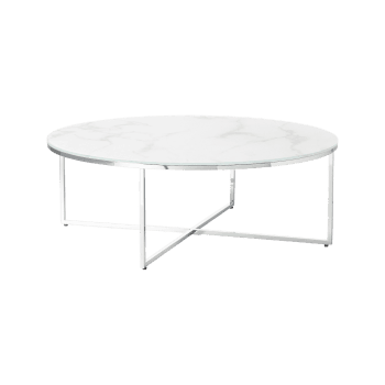 Žurnālgalds Antigua, sudraba, D100cm