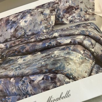 Gultas veļas komplekts Blue Glitter Rose 255x255cm, 2x50/80cm