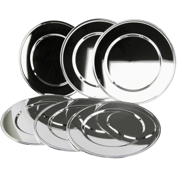 Paliktņu komplekts Inglese, sudraba, 6gab