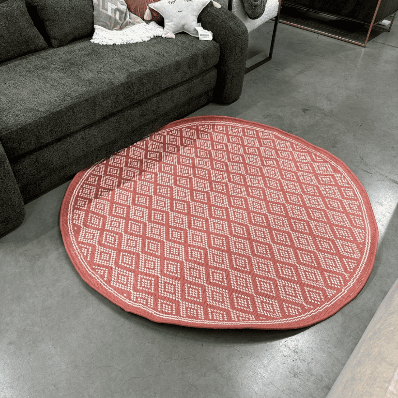 Paklājs Capri, iekštelpām un ārtelpām, D140cm Paklājs Capri, iekštelpām un ārtelpām, D140cm