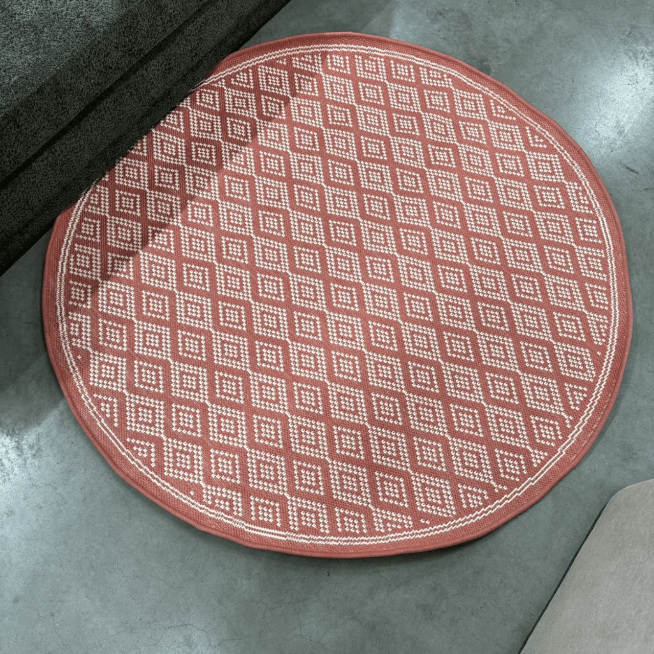 Paklājs Capri, iekštelpām un ārtelpām, D140cm Paklājs Capri, iekštelpām un ārtelpām, D140cm