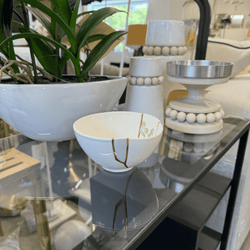 Bļoda augļu Kintsugi 03