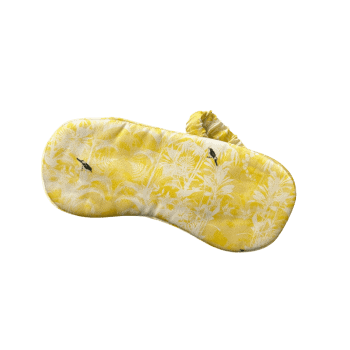 Miega maska, zīds, dzeltena