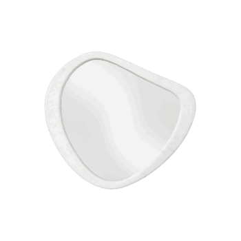 Spogulis Meringue, balts