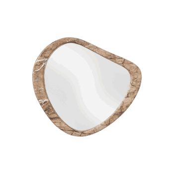 Spogulis Meringue, brūns