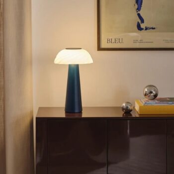 Galda lampa Anya, zila