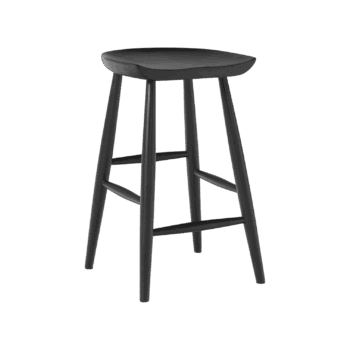 Pusbāra krēsls Nino, melns