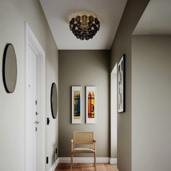 Griestu lampa Monarque, stikla