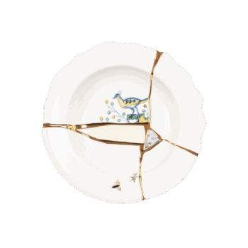 Šķīvis zupai Kintsugi 01