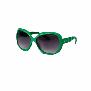 Saulesbrilles CALIFORNIA, zaļš rāmis, melnas lēcas