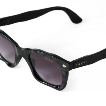 Saulesbrilles DAKOTA, melns rāmis, melnas lēcas