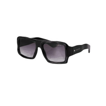 Saulesbrilles KANSAS, melns rāmis, melnas lēcas