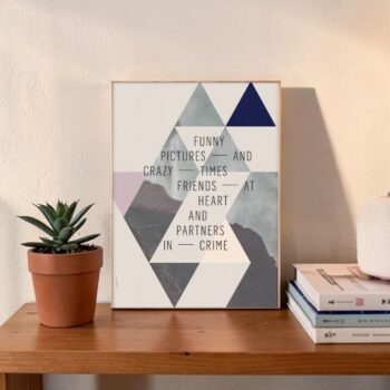 Plakāts Friends At Heart, 30x42cm